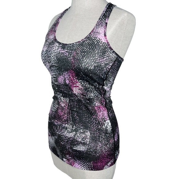Lululemon Cool Racerback Tank sz 4 * SeaWheeze 2016 Mo Money Light Up Lilac CRB - Picture 2 of 7